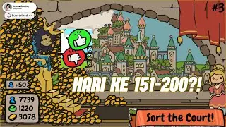 LANJUTKAN KERAJAANKU YANG SEMAKIN BESAR! Day 151-200 | Sort The Court Gameplay #games #sortthecourt