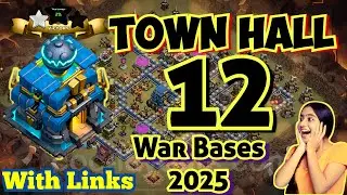 Top 20 Killer Bases Th 12 | Anti 3 Star | Unbreakable CWL Bases | With Link |Air & Ground | #warbase
