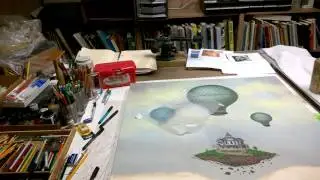John Gall art studio