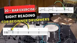 Beginner Drum Sight Reading: Quick Drum Exercise to Improve Timing and Control