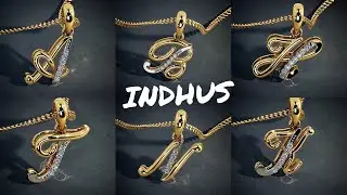 Daily wear Gold Alphabet Pendent/Locket designs with Price #Indhus by Bluestone #IndhusJewellery
