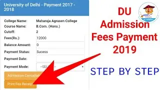 How to pay DU fees online payment | du fees kaise pay kare | du admissions fee payment