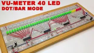40 LED Vu-Meter with LM3915 (V2.0 DOT/BAR)