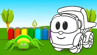 A dona Aranha e suas amigas coloridas! Cante com o L&eacute;o! Desenho animado com m&uacute;sica infantil