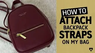 HOW TO 🔍 Attach the Backpack Strap on My Wine Pierre Loues Backpack |  Amazon Bag Unboxing 2023