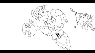 Santa Claus Robot Drawing - Sketchbook Pro 7 - PART 1