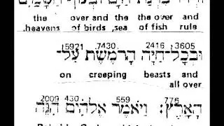 Genesis Part 1 ch. 1-6 English-Hebrew interlinear Text with Audio for Advanced