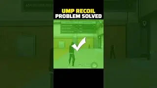 UMP RECOIL PROBLEM SOLVED ✅💯 | UMP HEADSHOT TRICK | UMP HEADSHOT SETTINGS #shorts