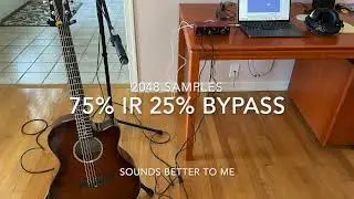Custom Acoustic Guitar IR Demo: Sonitone Coax UST, 1024 Long IR (cabinet IR pedal compatible)