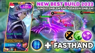LING FASTHAND | BEST BUILD LING 2022 JUNGLE EMBLEM & ASSASSIN EMBLEM | Ling Gameplay Mobile Legends