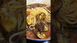 Spaghetti with Eggplant & Tomato Sauce | Mediterranean Simplicity
