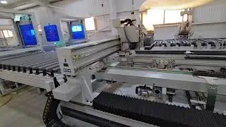 SUDIAO Custom double-line fully automatic wooden door production line for limited workshop space.