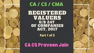 Section 247 - Registered valuer by CA CS Praveen Jain [ Part 1]