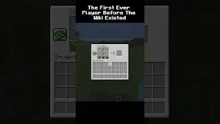 The First Ever Player Before The Wiki Existed |  #minecraft #gaming #minecraftgaming