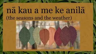 Hawaiian Vocab: Seasons & Weather (Nā Kau a me Ke Anilā)