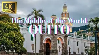 QUITO ECUADOR 2025 - THE MIDDLE OF THE WORLD QUITO - 4K AERIAL VIEWS QUITO