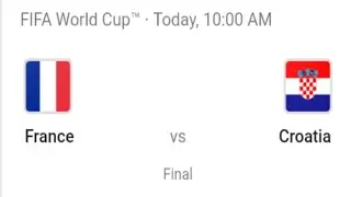 France vs Croatia Final (World Cup 2018)
