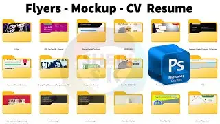 Flyers Mockup CV Resume Templates In One Pack Download In PSD Files Sheri Sk PSD Templates Download
