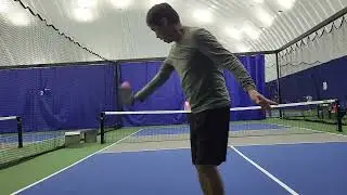 Anne and Fidel play pickleball at IQ