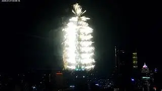 2025 Taipei 101 New Year Fireworks Show | 2025 台北101跨年煙火 | Taipei 4K Live Camera