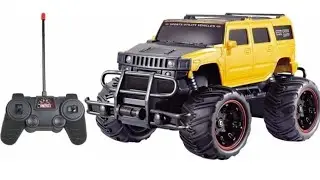 RC बोनोबोस Mad Racing Hummer Remote Control Car Rock Modified  Monster Truck Hummer Car Toy Unboxing