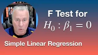 F Test of the Null Hypothesis that the Slope Coefficient is Zero