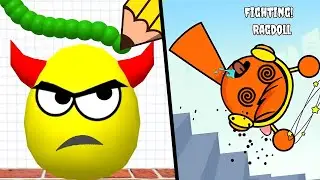 RAGDOLL BREAK vs  DRAW TO SMASH - Ragdoll cat Ragdoll Spiderman Ragdoll Hit Satisfying,Part#738.