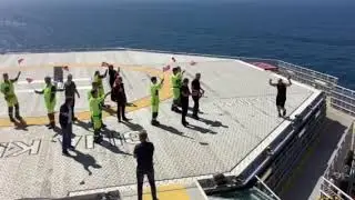 Ronny (42) l&oslash;p halvmaraton p&aring; oljeplattform