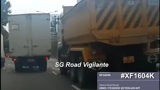 24jan2026 bartley flyover #XF1604K truck hit and run on lorry #YN5858P