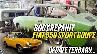 FIAT 850 SPORT COUPE MASUK PROSES BODY REPAIN, BANGUN DARI BANGKAI, UPDATE TERBARU‼️