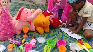 #भूत से हाथी और गुड़िया रानी डर गई #parikidsvlog#paritoyvlog224#learningvlog🙏🙏