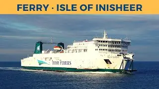 Arrival & departure of ferry ISLE OF INISHEER, Calais (Irish Ferries)