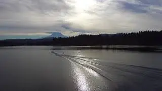 Clear Lake water skiing video from drone with music