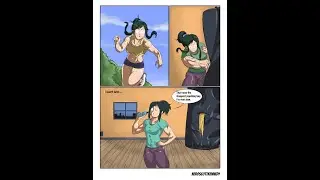 INKO MIDORIYA FROM MY HERO ACADEMIA MUSCLE GROWTH-FEMALE MUSCLE GROWTH COMIC pt.1 #comic #anime