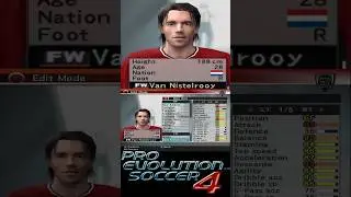 Manchester United Full Squad in PES 4 &ndash; Full Team & Player Stats | Pro Evolution Soccer 4