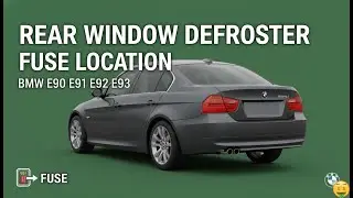 FIX YOUR FOGGY WINDOWS! BMW E90 E91 E92 E93 Rear Window Defroster Fuse Location & Replacement
