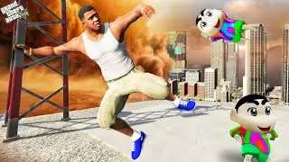 Franklin And Shinchan Surviving The Biggest Sandstorm || Gta 5