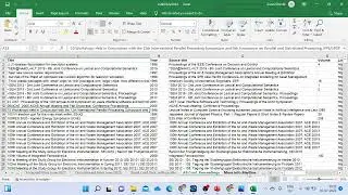 List of Scopus Indexed Journal/Books/Conferences