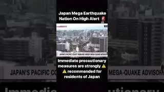 Japan on high alert. #marinjapan #highalert #earthquake #earthquakealert #earthquakepreparedness