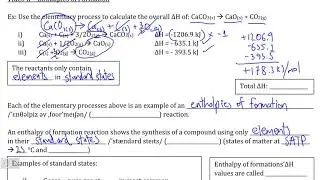 Thermal Chemistry IV, Video II - Enthalpies of Formation