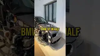 BMW Cut in Half! (@komischestorys0 /TikTok) #coolthings #car #bmw #engineering #machine #mechanics