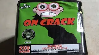 On Crack 25 shot 200g cake by Pyro Demon
