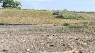 VTLM800 remote lawn mower mowing high grass on a slope in Hungary #mower #remotemower