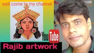 Durga maa portrait / acrylic colour /easy /Rajib artwork