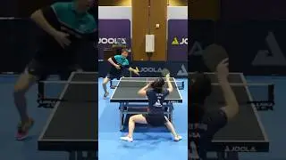 Lily Zhang with world class counters 💪🏽 Throwback 2022 JOOLA Global Champs! #joola #tabletennis