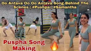 Oo Antava Oo Oo Antava Song Behind The Scenes | #Pushpa | #Samantha | Pushpa Song Making