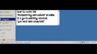 How To Solve the Disappearing Microphone problem in a GoTo Meeting session.