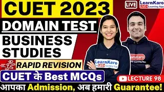 CUET 2023 Business Studies | Top 50 MCQs | Rapid Revision Series