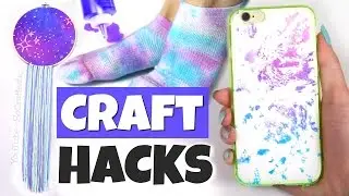 10 CRAFTING LIFE HACKS with Tie Dye | SoCraftastic