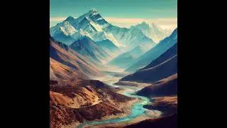 beautiful mountains with music,soft vocals ambience